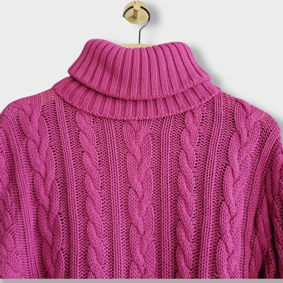 One Teaspoon Buckingham In and Out Sweater Cable Knit Slouchy Turtleneck NWT - Picture 8 of 12